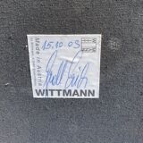 Wittmann leather sofa Camin by Paolo Piva