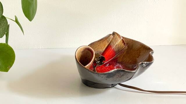 Lampe coquillage vallauris vintage