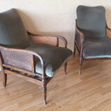 Duo of armchairs English style 1960