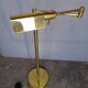 reading floor lamp in golden brass vintage design ep 1970