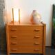 Vintage IKEA tripod lamp with blown glass