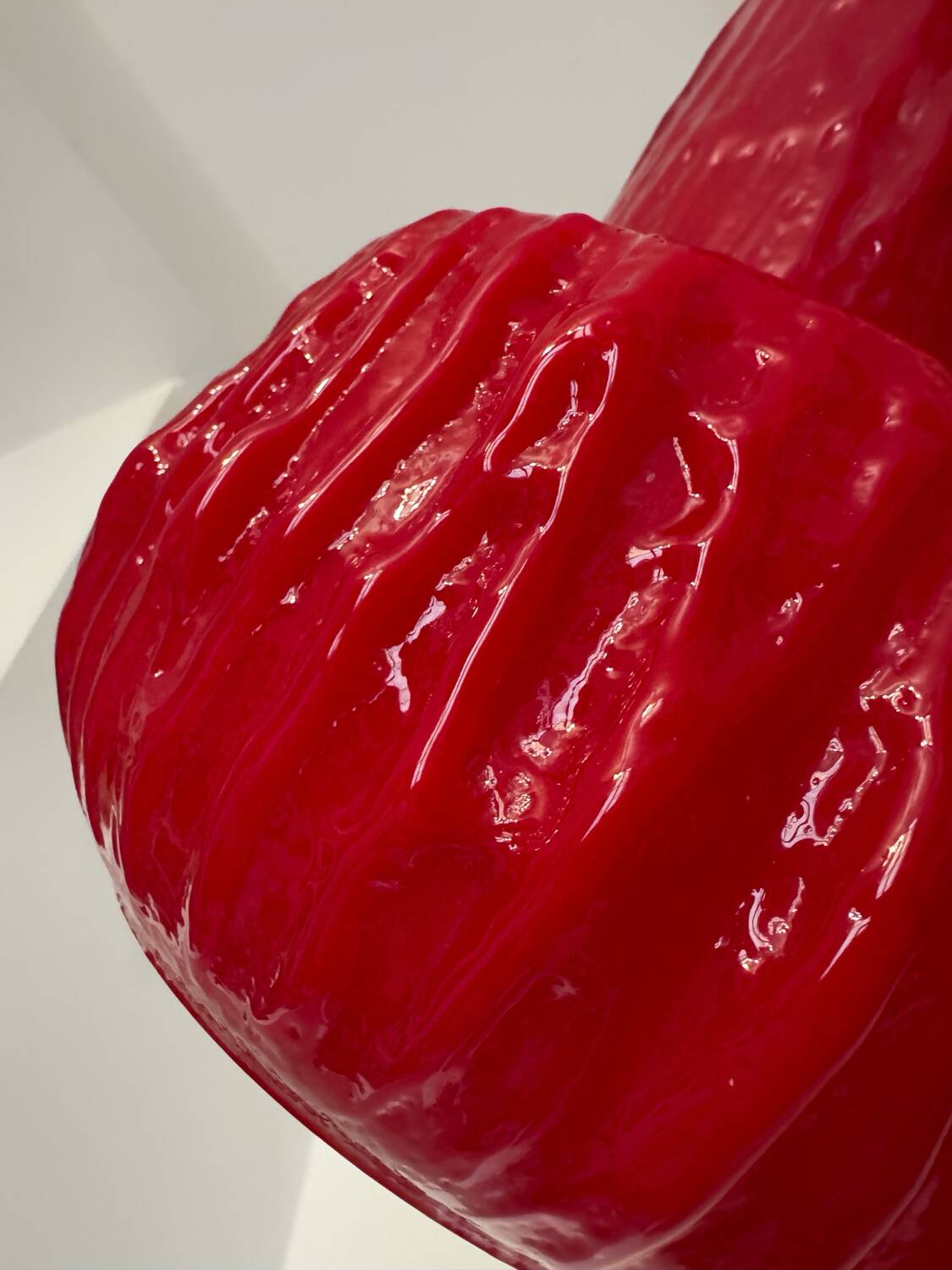 Brutalist glass paste chandelier from the 70s