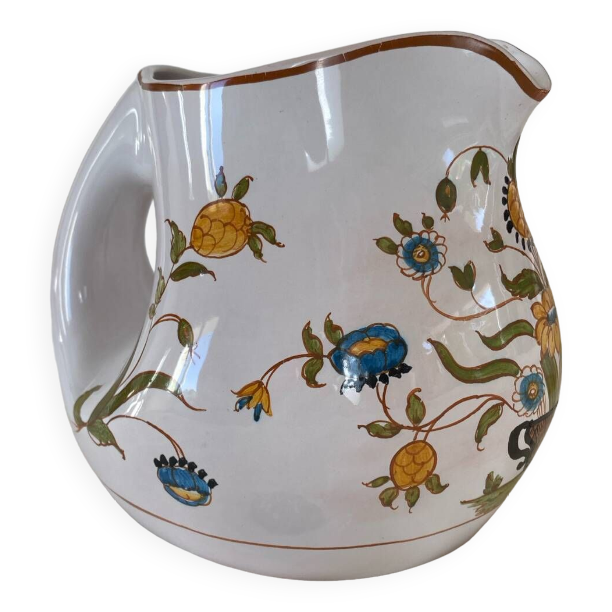 Moustiers water pitcher