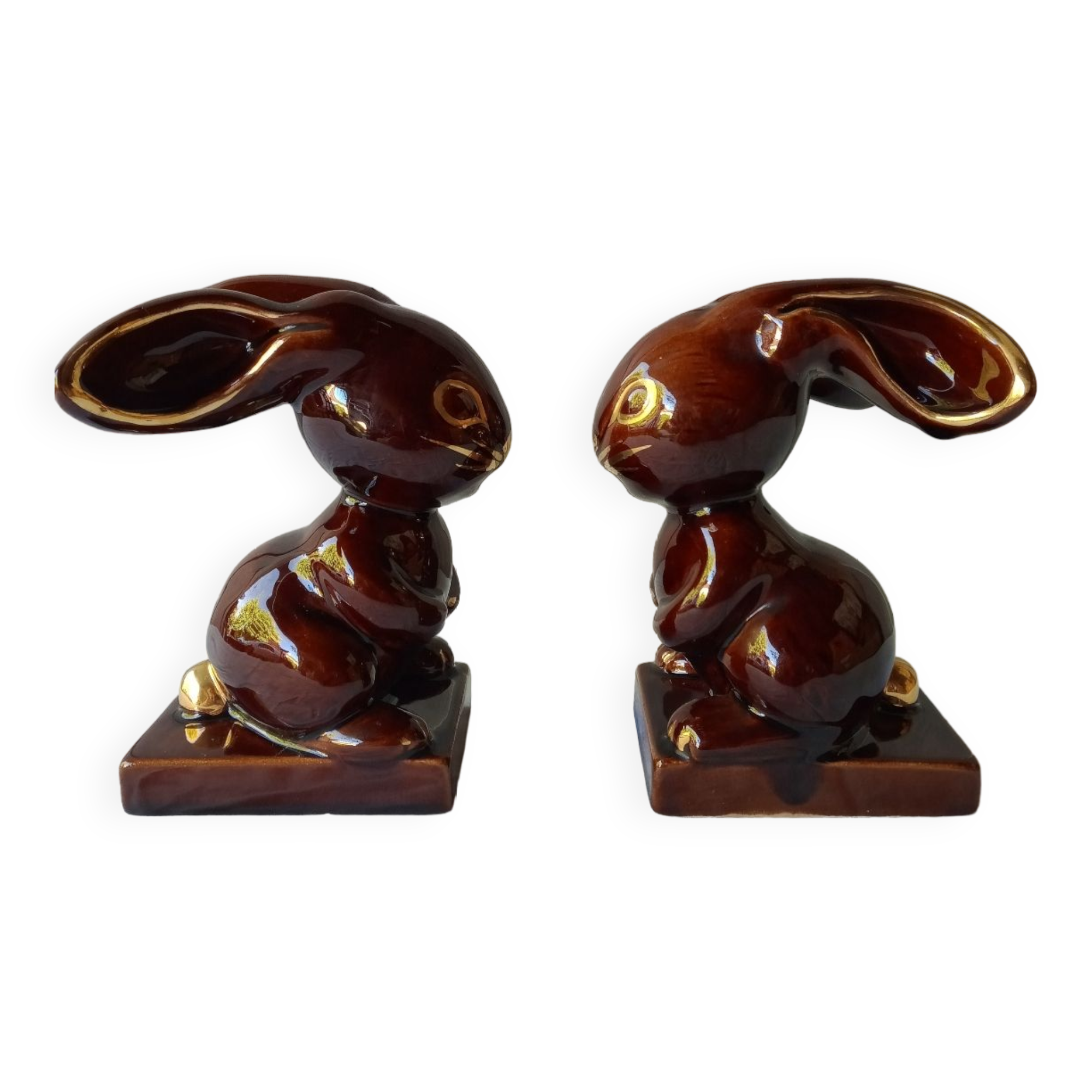 Coquetiers Lapin En Céramique Multicolore - Lot De 2, 9 Cm - Décoration De Table Pandecor - 5