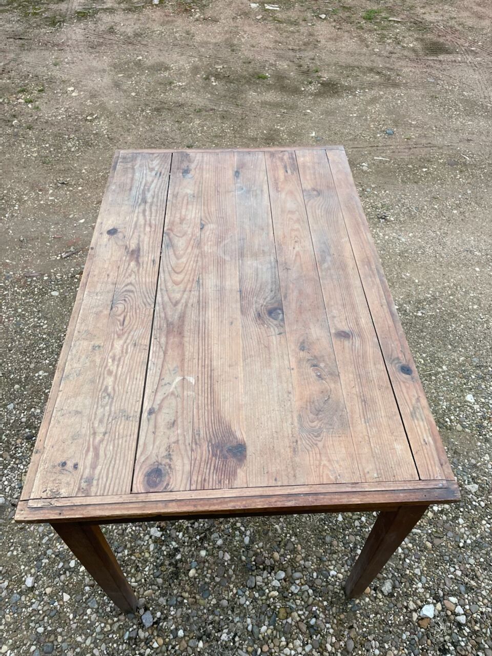 Oak and fir farmhouse table