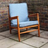Midcentury teak lounge armchair by Scandart