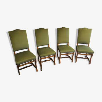 Chaises bois massif, style Louis XIII