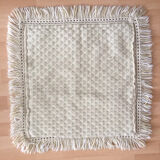 Bedspread vintage wool blanket 265x230 cm with its pillowcase