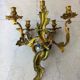 Paire d'appliques murales Louis XV en bronze