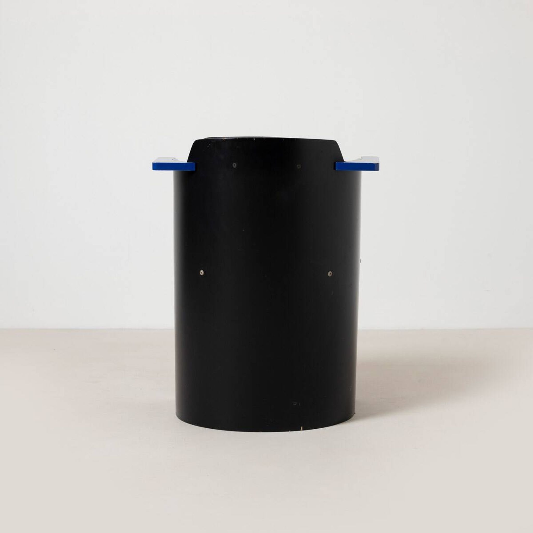 Bauhaus D61 Black and Blue Chair by El Lissitzky for Tecta, 1970s
