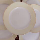 7 flat plates Sarreguemines Hugues