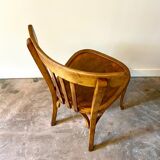 Bistro chair in arched and light beech