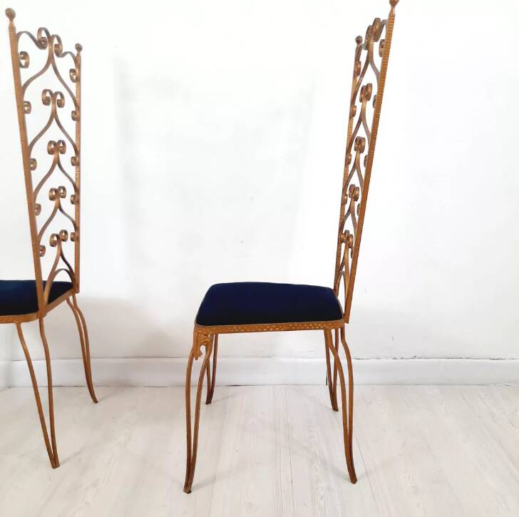Pair of vintage chairs, design Pier Luigi Colli