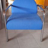 Chrome metal armchair 70s