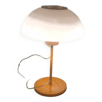 lampe champignon vintage métal laqué orange
