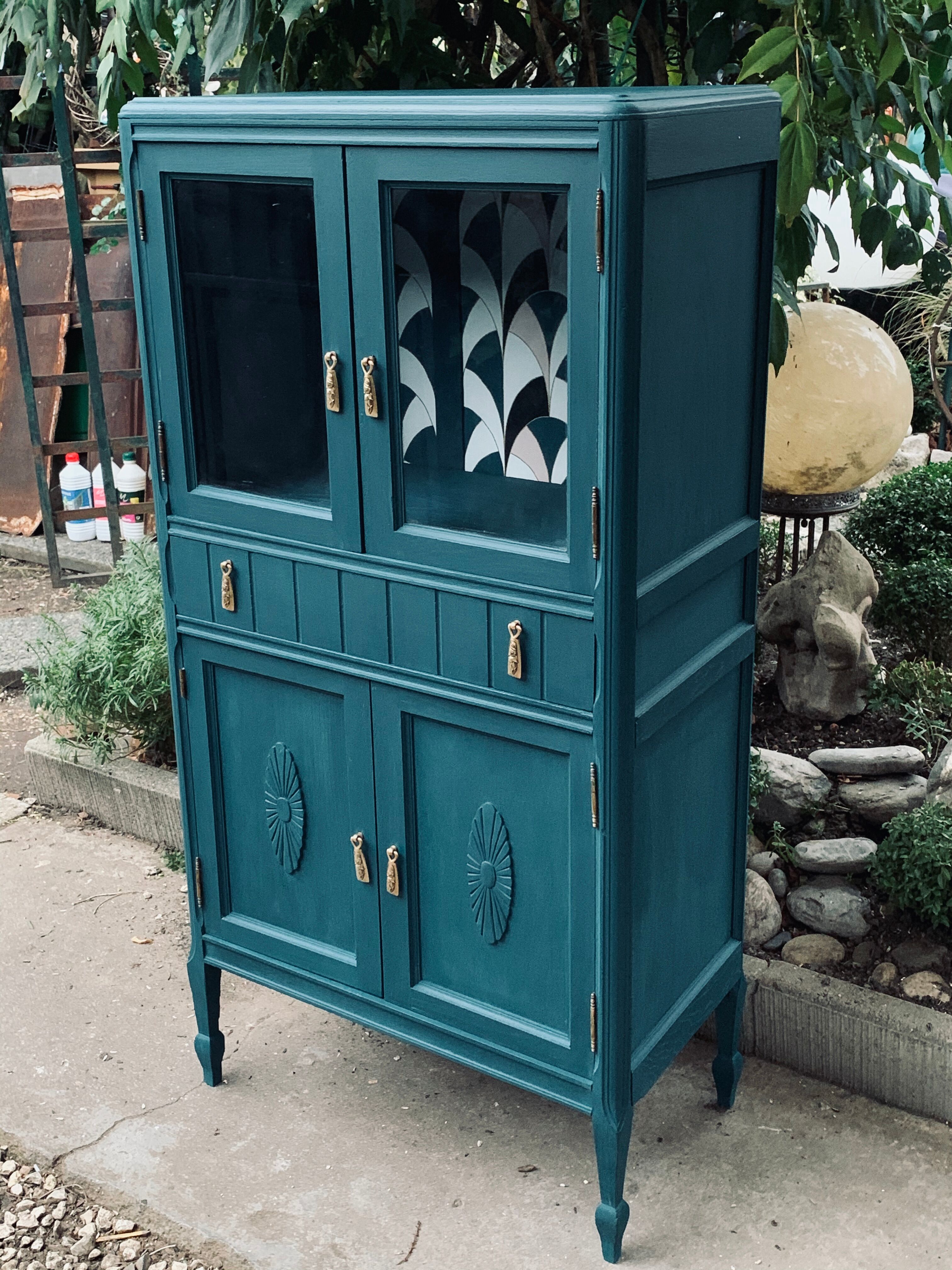 Art deco glass buffet