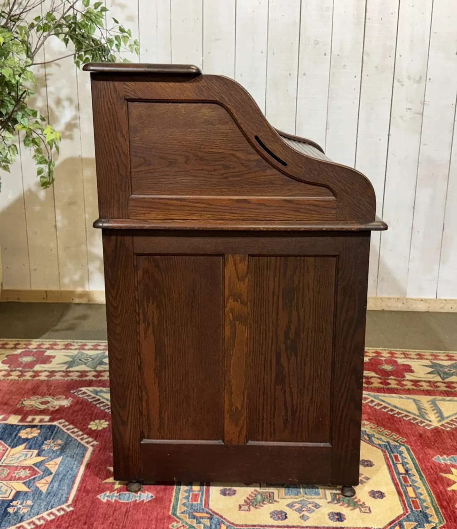 Bureau à cylindre en chêne