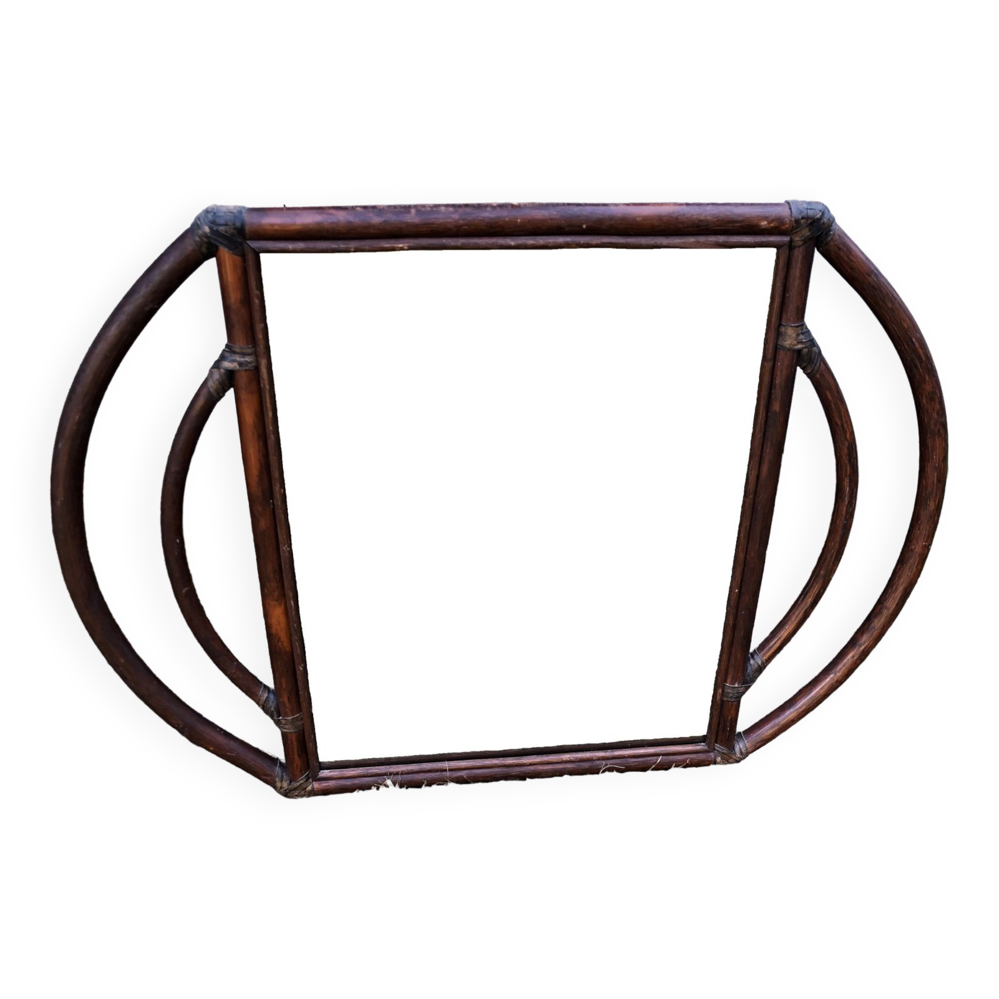 Vintage bamboo/rattan mirror