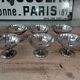 Lot de 6 coupelles en métal vintage