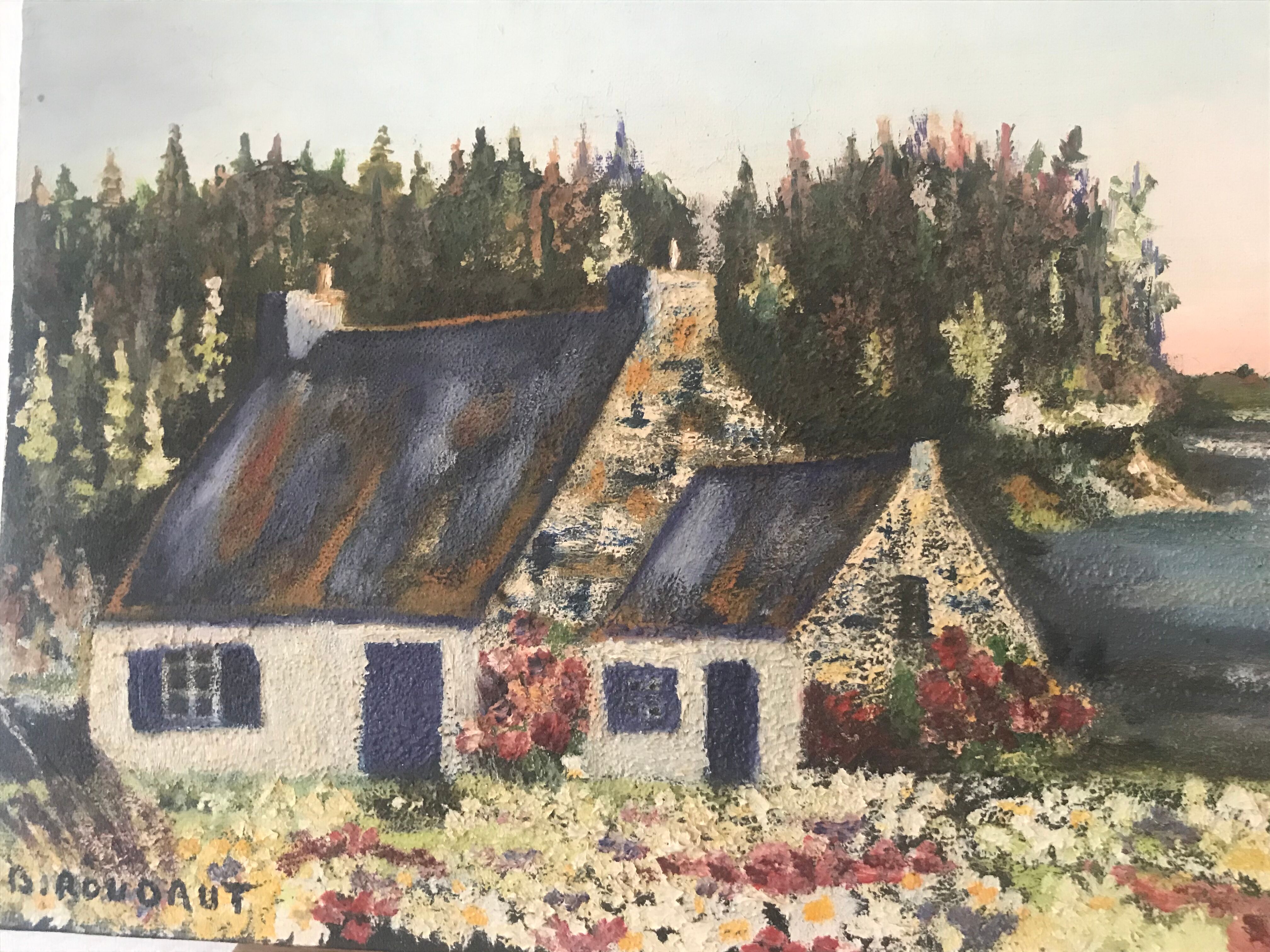 Oil on canvas landscape