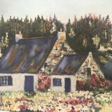 Oil on canvas landscape