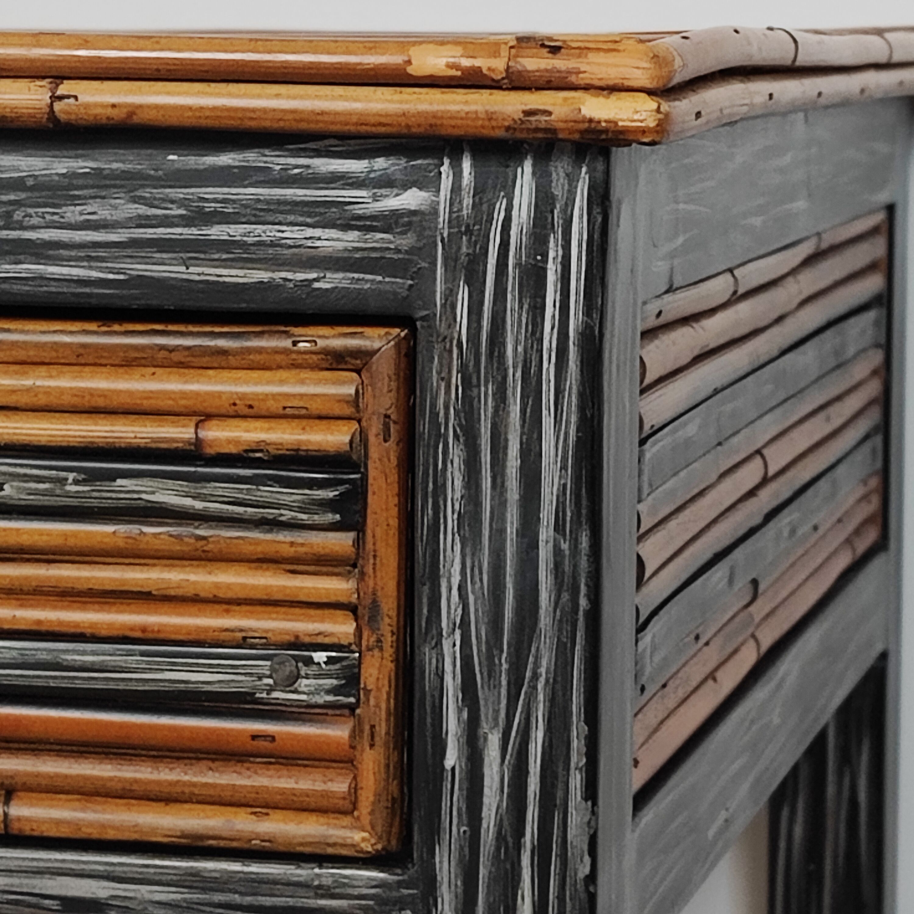 80' rattan bedside tables