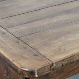 Antique French dining table made of fruitwood  from the late 18th century