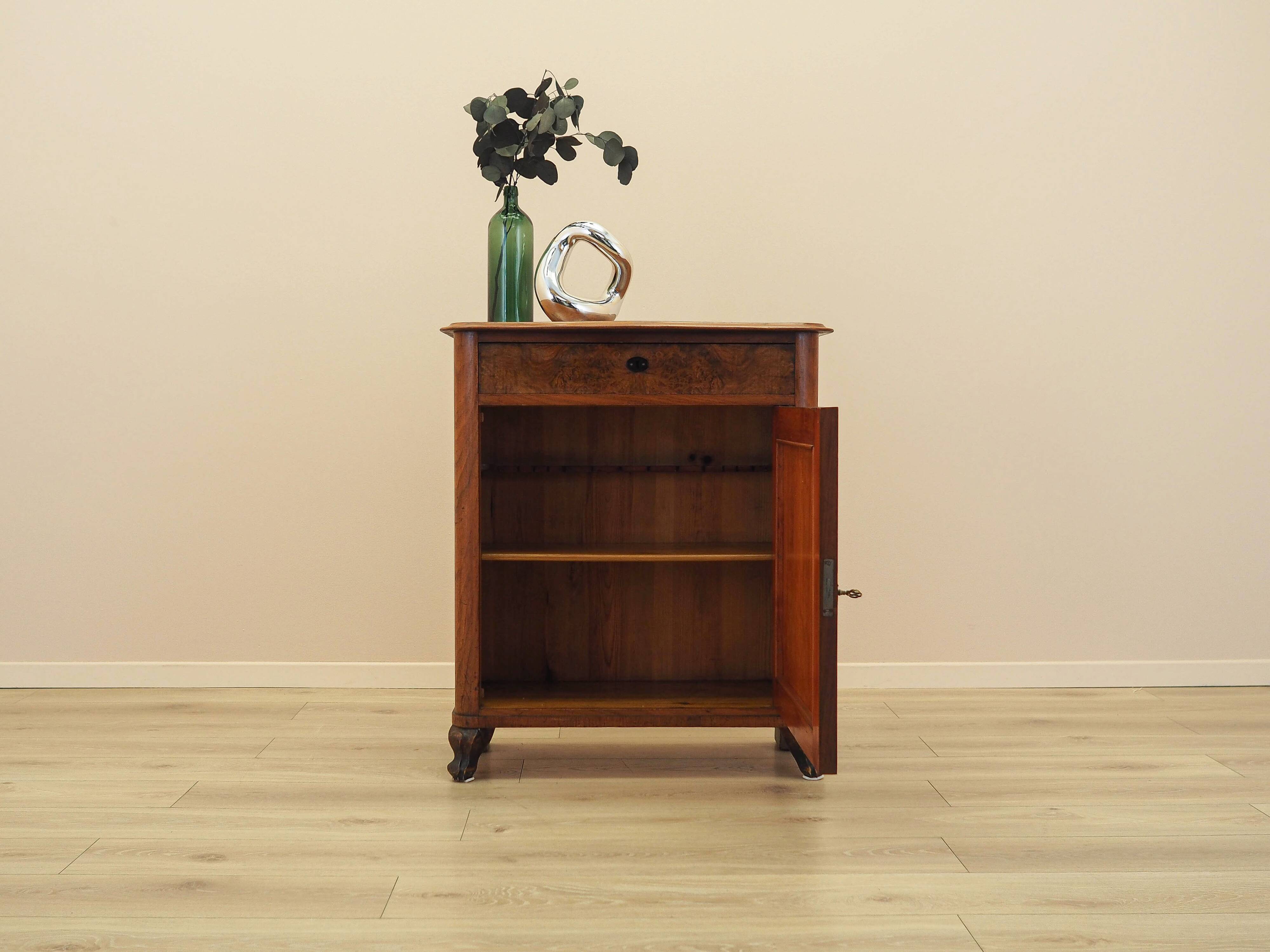 Burr wood cabinet, solid wood, Danish design, 1960s
