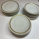 A. Vignaud-Limoges-France- Service 18 Pcs Greek Frieze Gilded