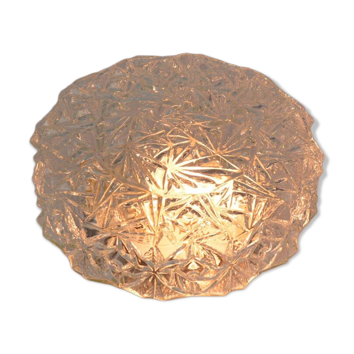 Plafonnier vintage en verre