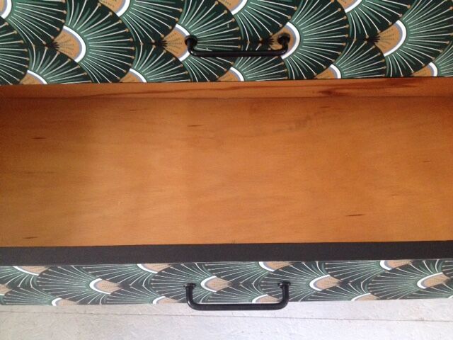 Vintage black dresser