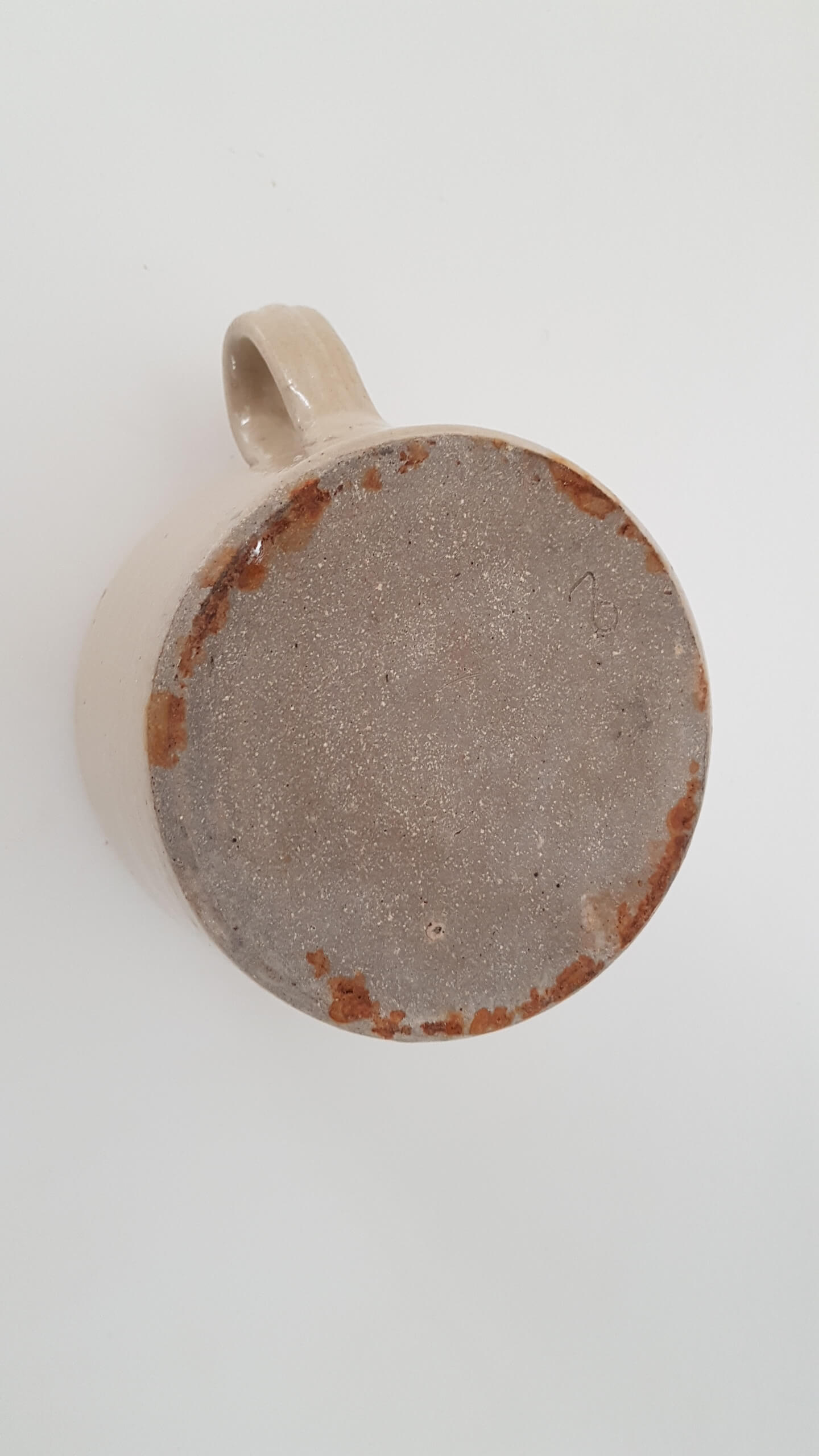 Old terracotta butterpot