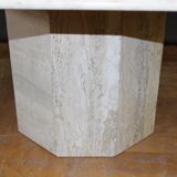 1970 travertine coffee table