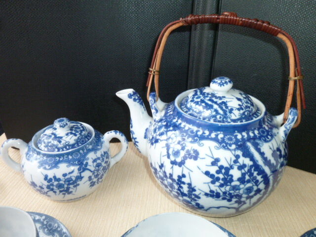 Japan porcelain tea set 6 people