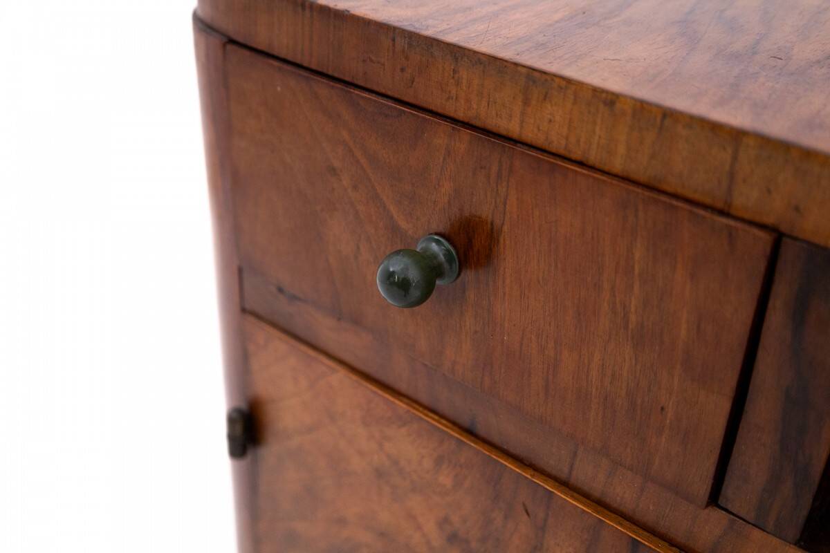 Pair of Art Deco bedside tables, Poland, 1930s.