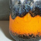 FAT LAVA vintage gray foam ceramic vase