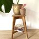 Wooden stool or plant door