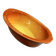 Breton dish in brown and yellow ceramic