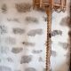 Rattan floor lamp