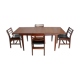 Table expandable teak Younger and four chairs
