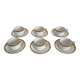 6 cups and saucers Limoges Robert Haviland, mid-20th century