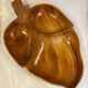 Olive wood fruit bowl