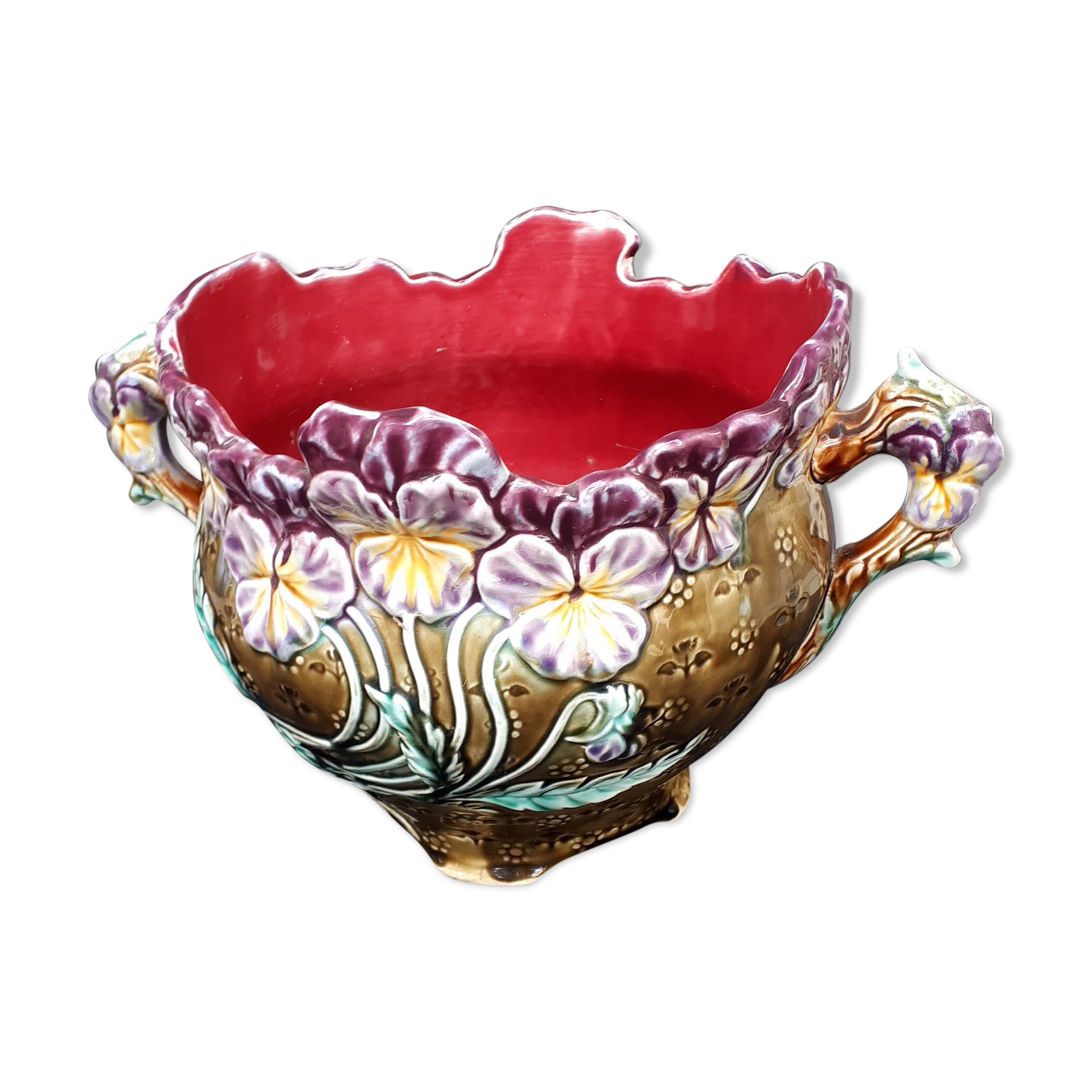 Cache pot art nouveau onnaing