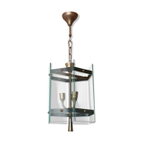 Brass lantern glass 1950