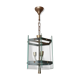 Brass lantern glass 1950