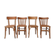 Lot de 4 chaises bistrot Thonet et Baumann
