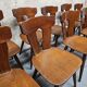 Lot de 12 chaises  bistrot vintage 1960
