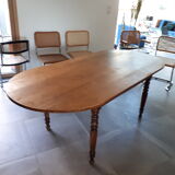Farm table walnut oval tray