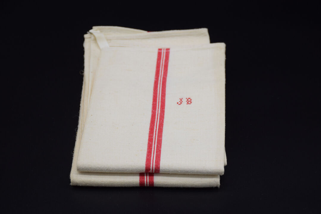 Old nineteenth tea towel