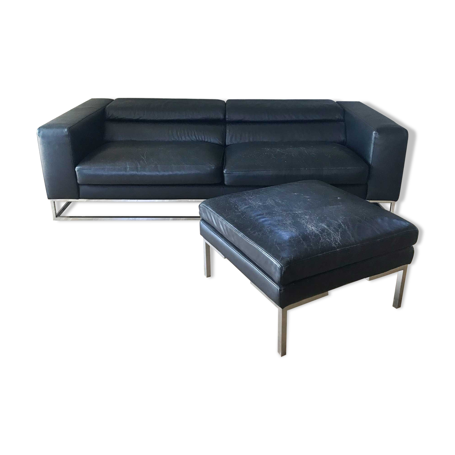 Roche Bobois leather sofa
